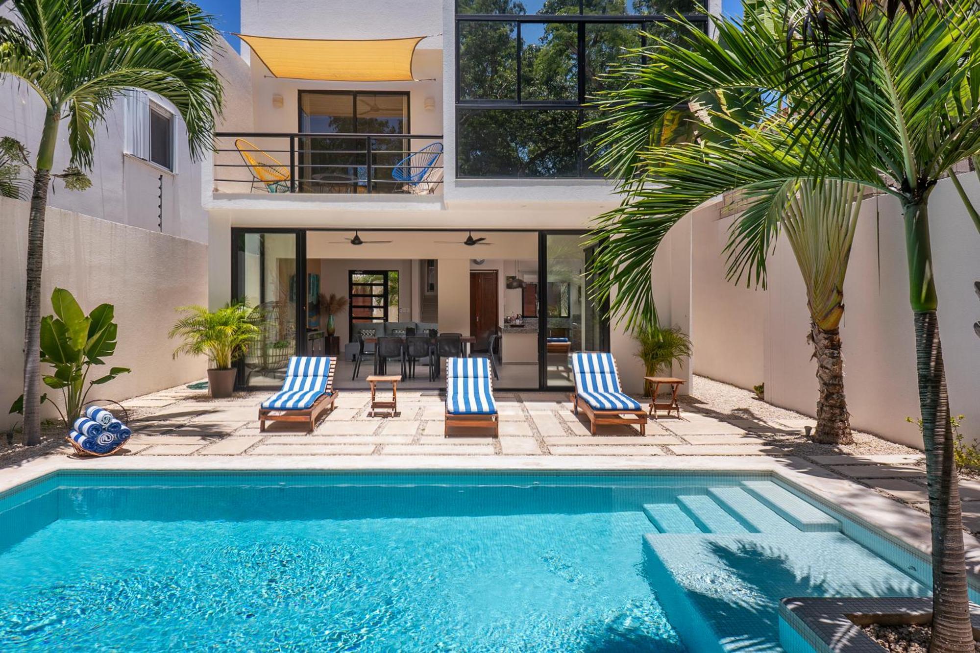 טולום Wonderful Tropical Home 3Br, Garden, Private Pool. מראה חיצוני תמונה